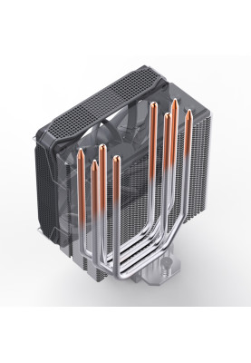 Кулер для процесора Jonsbo PISA A4, Grey, алюміній/мідь, 1x120 мм, PWM, для Intel 115x/1200/1700, AMD AM4/AM5, до 250 Вт