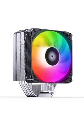 Кулер для процесора Jonsbo PISA A5, Grey, алюміній/мідь, 1x120 мм RGB, PWM, для Intel 115x/1200/1700, AMD AM4/AM5, до 265 Вт