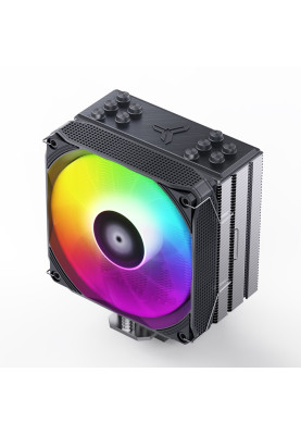 Кулер для процесора Jonsbo PISA A5, Grey, алюміній/мідь, 1x120 мм RGB, PWM, для Intel 115x/1200/1700, AMD AM4/AM5, до 265 Вт