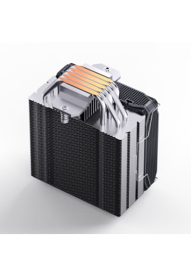 Кулер для процесора Jonsbo PISA A5, Grey, алюміній/мідь, 1x120 мм RGB, PWM, для Intel 115x/1200/1700, AMD AM4/AM5, до 265 Вт