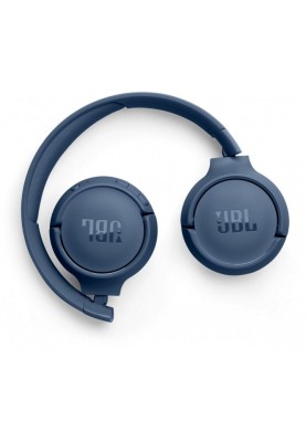 Навушники бездротові JBL Tune 520BT, Blue, Bluetooth, мікрофон, акумулятор 450 mAh, технологія "Pure Bass", підтримка Siri та Google Now (JBLT520BTBLUEU)