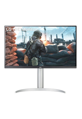 Монітор 27" LG 27UP650-W Black/Silver, WLED, IPS 3840x2160 60 Гц (16:9) 5мс, 1200:1, 400 кд/м², 178°/178°, 2xHDMI/DP, Vesa 100x100, AMD FreeSync