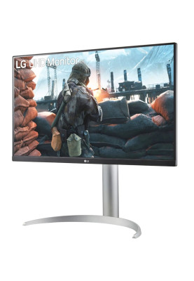 Монітор 27" LG 27UP650-W Black/Silver, WLED, IPS 3840x2160 60 Гц (16:9) 5мс, 1200:1, 400 кд/м², 178°/178°, 2xHDMI/DP, Vesa 100x100, AMD FreeSync
