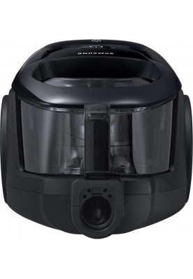 Пилосос Samsung VC07M31C0HG/UK Black, 700W, тип збирання суха, без мішка Cyclone Force with Anti-tangle Turbine, пилозбірник 2л, керування на ручці, 2-ступенева щітка, щітка майстер паркету (HB 200), щітка Anti-Tangle (TB700)