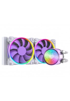 Система рідинного охолодження ID-Cooling Pinkflow 240 Diamond Purple, Intel: 1700/1200/2066/2011/1366/1151/1150/1155/1156, AMD: TR4/AM4/FM2+/FM2/FM1/AM3+/AM3/AM2+, до 250 Вт