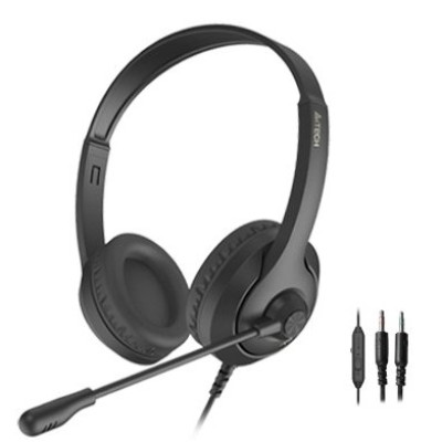 Навушники A4Tech Fstyler FH100 Stone Black, мікрофон, Mini jack (3.5 мм), накладні, кабель 2.0 м