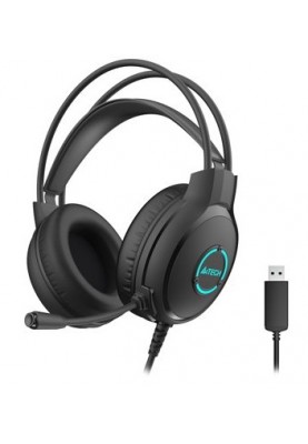 Навушники A4Tech Fstyler FH300U Black, мікрофон, USB, накладні, кабель 2.0 м