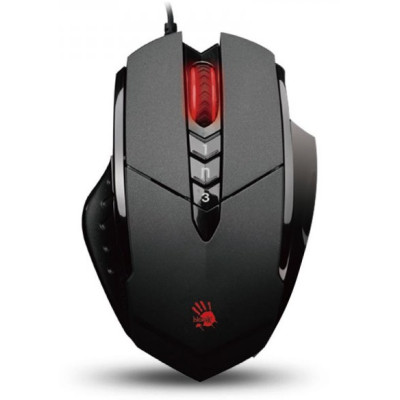 Миша A4Tech V7MA Activated Black, Optical, USB, 3200 dpi, Bloody, metal feet, підсвічування
