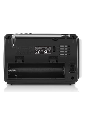 Радіоприймач 1.0 Real-El X-510 Black, 3 Вт, пластиковий корпус, FM/AM/SW, USB, SD/microSD, акумулятор, ліхтарик