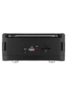 Радіоприймач 1.0 Real-El X-520 Black, 3 Вт, пластиковий корпус, FM/AM/SW, USB, SD/microSD, акумулятор