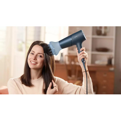 Фен Philips BHD512/00, Black, 2300W, 2 швидкості, 3 температурні режими, подача холодного повітря, іонізація, насадка-концентратор, дифузор, петля для підвішування