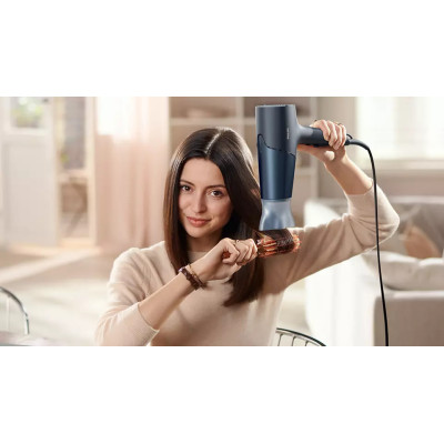 Фен Philips BHD512/00, Black, 2300W, 2 швидкості, 3 температурні режими, подача холодного повітря, іонізація, насадка-концентратор, дифузор, петля для підвішування