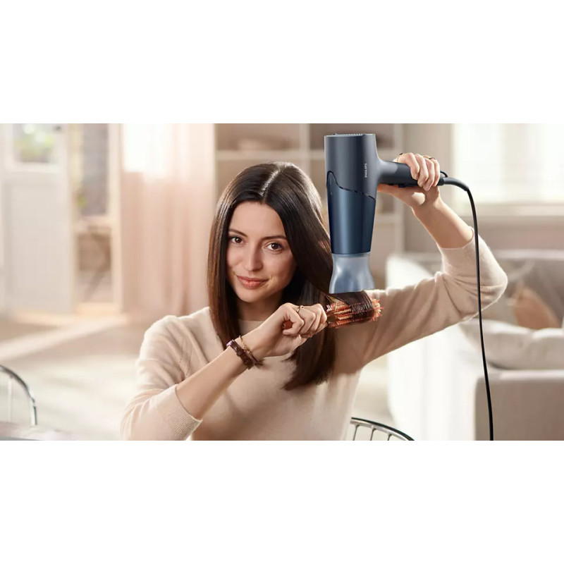 Фен Philips BHD512/00, Black, 2300W, 2 швидкості, 3 температурні режими, подача холодного повітря, іонізація, насадка-концентратор, дифузор, петля для підвішування