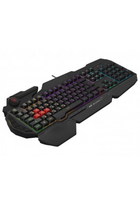 Клавіатура A4Tech Bloody B310N Black, USB, ігрова, неонове підсвічування, ефекти "дихання"