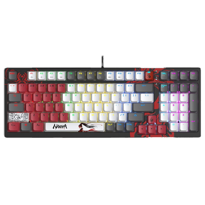 Клавіатура A4Tech Bloody S98 Naraka, механічна ігрова, USB, RGB-підсвічування, BLMS Red Switch