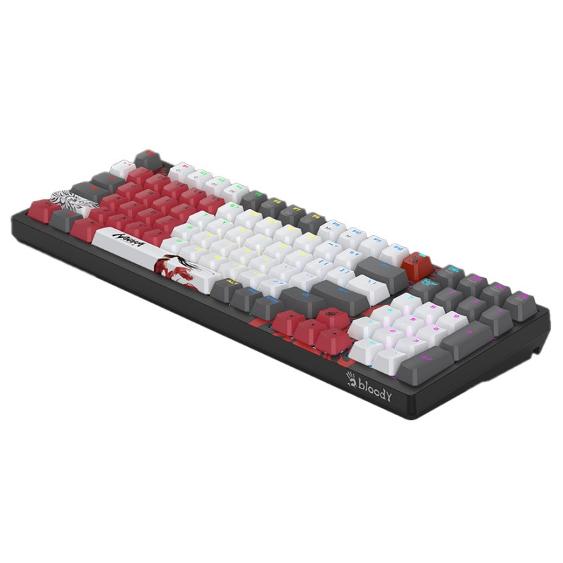 Клавіатура A4Tech Bloody S98 Naraka, механічна ігрова, USB, RGB-підсвічування, BLMS Red Switch