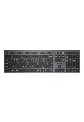 Клавіатура бездротовa A4tech FBX50C Grey, Bluetooth/2.4 ГГц, Fstyler Compact Size keyboard, USB, 300 мАгод