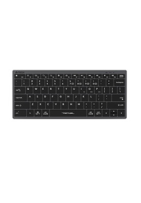 Клавіатура бездротовa A4tech FBX51C Grey, Bluetooth/2.4 ГГц, Fstyler Compact Size keyboard, USB, 300 мАгод