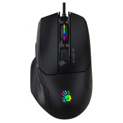Миша A4Tech W70 Pro Bloody, Stone Black, USB, оптична (сенсор Pro 3389 16K), 100-16000 dpi, RGB підсвічування (5 профілів), 11 кнопок, ніжки X'Glide, 1.8 м
