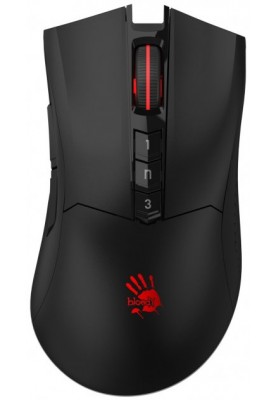 Миша A4Tech R90 Plus Black, Wireless+USB, 5000 cpi, Bloody, metal feet, підсвічування