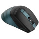 Миша A4Tech Fstyler FB35CS, Midnight Green, USB, бездротова безшумна, оптична, BT+RF (Combo), 1200/1600/2000/2400 dpi, 125 Hz, 6 кнопок, вбудований Li акумулятор