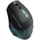 Миша A4Tech Fstyler FB35CS, Midnight Green, USB, бездротова безшумна, оптична, BT+RF (Combo), 1200/1600/2000/2400 dpi, 125 Hz, 6 кнопок, вбудований Li акумулятор