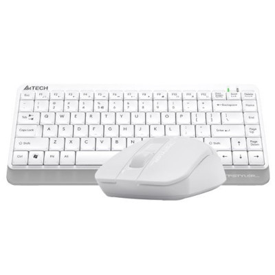 Комплект бездротовий A4tech Fstyler FG1112, White, клавіатура+миша