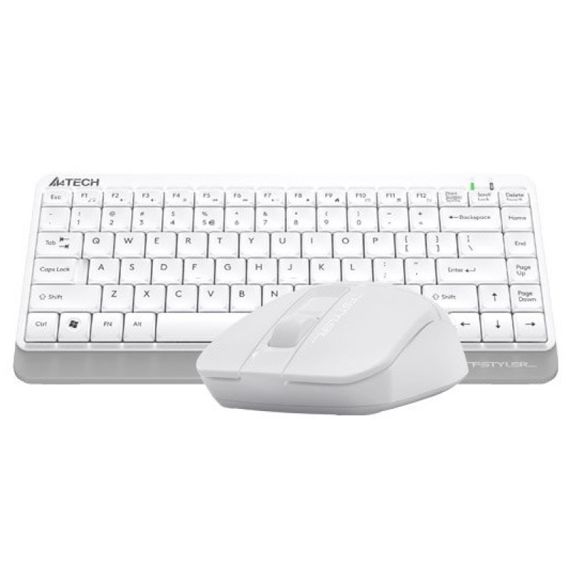 Комплект бездротовий A4tech Fstyler FG1112, White, клавіатура+миша