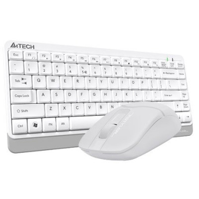 Комплект бездротовий A4tech Fstyler FG1112, White, клавіатура+миша