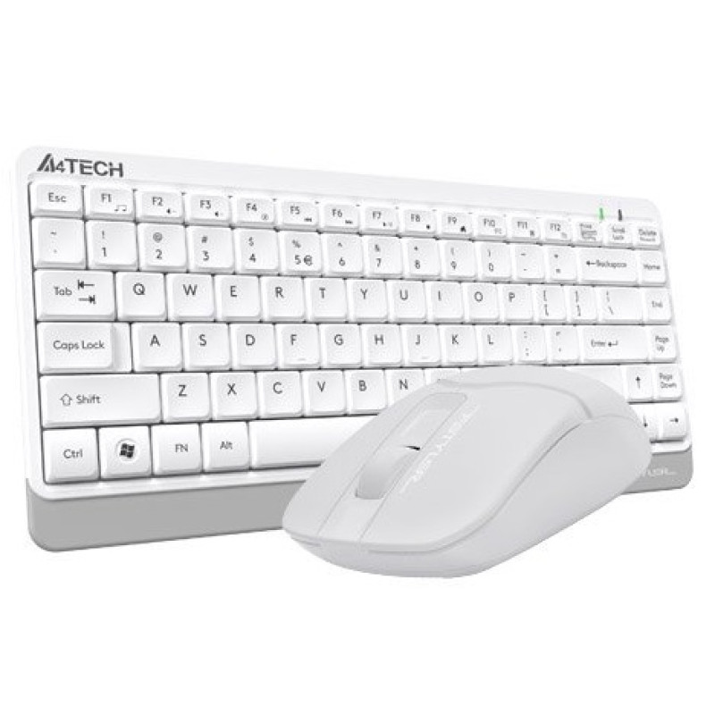 Комплект бездротовий A4tech Fstyler FG1112, White, клавіатура+миша