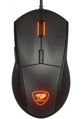 Миша Cougar Minos EX Black, USB, ігрова, 6400 dpi, 3-зонне RGB підсвічування