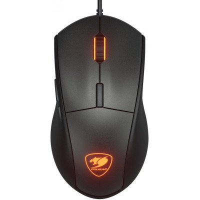 Миша Cougar Minos EX Black, USB, ігрова, 6400 dpi, 3-зонне RGB підсвічування