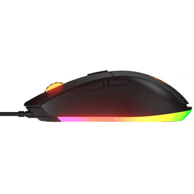 Миша Cougar Minos EX Black, USB, ігрова, 6400 dpi, 3-зонне RGB підсвічування