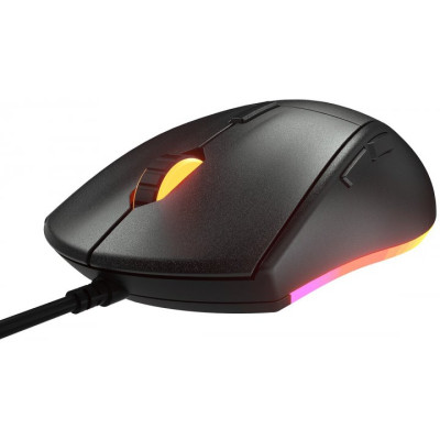 Миша Cougar Minos EX Black, USB, ігрова, 6400 dpi, 3-зонне RGB підсвічування