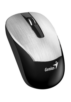 Миша бездротова Genius ECO-8015, Silver, USB 2.4 GHz, оптична (сенсор BlueEye), 800-1600 dpi, 3 конпки, NiMH акумулятор