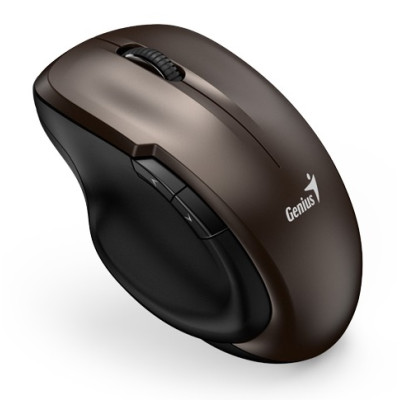Миша бездротова Genius Ergo 8200S, Chocolate, USB 2.4 GHz, оптична (сенсор BlueEye), 1200 dpi, 5 кнопок, 1xAA