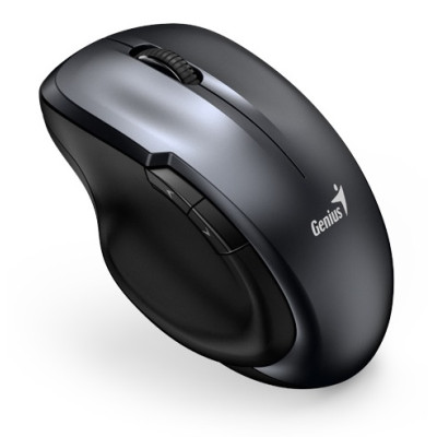 Миша бездротова Genius Ergo 8200S, Iron Grey, USB 2.4 GHz, оптична (сенсор BlueEye), 1200 dpi, 5 кнопок, 1xAA