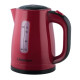 Електрочайник Liberton LEK-6818, Red/Black, 2000W, 1.7л, дисковий, пластик, автовідключення, шкала рівня води p 2-х сторін, індикатор роботи, фільтр від накипу, LED-підсвічування