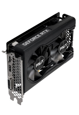 Відеокарта GeForce RTX 3050, Palit, Dual, 8Gb GDDR6, 128-bit, HDMI/3xDP, 1777/14000 MHz, 6-pin (NE63050018P1-1070D)
