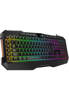 Клавіатура Genius Scorpion K11 Pro, Black, USB, "дихаюче" RGB підсвічування, 12 мультимедійних кнопок, 1.8 м