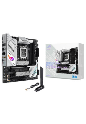 Материнська плата LGA1700, Asus ROG STRIX B760-G GAMING WIFI, B760, 4xDDR5, Int.Video(CPU), 4xSATA3, 2xM.2, 1xPCI-E 16x 5.0, 1xPCI-E 16x 4.0, 2xPCI-E 1x 4.0, S1220A, Intel 2.5Gb, WiFi 6, Bluetooth 5.3, 7xUSB3.2/6xUSB2.0, HDMI/DP, ATX