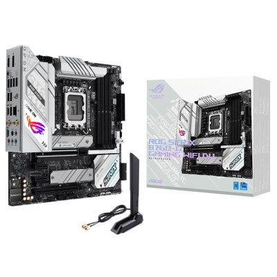 Материнська плата LGA1700, Asus ROG STRIX B760-G GAMING WIFI, B760, 4xDDR5, Int.Video(CPU), 4xSATA3, 2xM.2, 1xPCI-E 16x 5.0, 1xPCI-E 16 4.0, S1220A, Intel 2.5Gb, WiFi 6, Bluetooth 5.3, 7xUSB3.2/6xUSB2.0, HDMI/DP, ATX