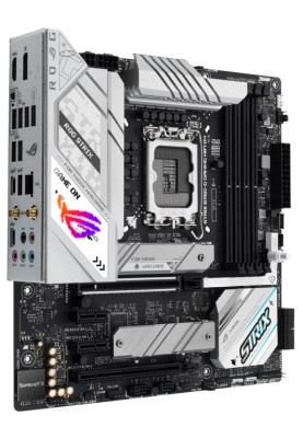 Материнська плата LGA1700, Asus ROG STRIX B760-G GAMING WIFI, B760, 4xDDR5, Int.Video(CPU), 4xSATA3, 2xM.2, 1xPCI-E 16x 5.0, 1xPCI-E 16x 4.0, 2xPCI-E 1x 4.0, S1220A, Intel 2.5Gb, WiFi 6, Bluetooth 5.3, 7xUSB3.2/6xUSB2.0, HDMI/DP, ATX