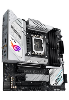 Материнська плата LGA1700, Asus ROG STRIX B760-G GAMING WIFI, B760, 4xDDR5, Int.Video(CPU), 4xSATA3, 2xM.2, 1xPCI-E 16x 5.0, 1xPCI-E 16x 4.0, 2xPCI-E 1x 4.0, S1220A, Intel 2.5Gb, WiFi 6, Bluetooth 5.3, 7xUSB3.2/6xUSB2.0, HDMI/DP, ATX