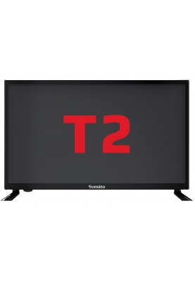 Телевізор 24" Sumato 24HT01, LED, 1366x768, 60 Гц, DVB-T2/C, HDMI, USB, VESA 200x100