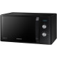 Мікрохвильова піч Samsung MS23K3614AK/UA, Black, 800W, 23л, соло, 6 рівнів потужності, керування механічне, годинник, розморожування, LED дисплей, поворотний стіл 28,8мм