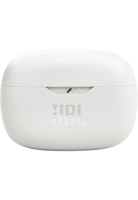Навушники JBL Wave Beam, White, Bluetooth, мікрофон, чохол з функцією зарядки, технологія "JBL Deep Bass Sound" (JBLWBEAMWHT)