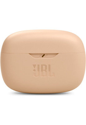 Навушники JBL Wave Beam, Beige, Bluetooth, мікрофон, чохол з функцією зарядки, технологія "JBL Deep Bass Sound" (JBLWBEAMBEG)