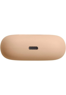 Навушники JBL Wave Beam, Beige, Bluetooth, мікрофон, чохол з функцією зарядки, технологія "JBL Deep Bass Sound" (JBLWBEAMBEG)