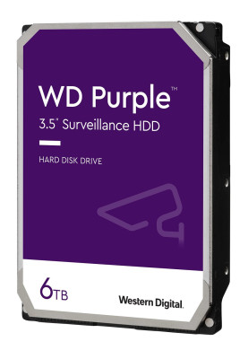 Жорсткий диск 3.5" 6Tb Western Digital Purple, SATA3, 256Mb, 5400 rpm (WD64PURZ)
